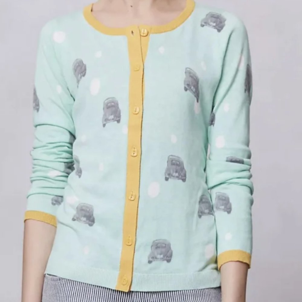 Anthro Giuliana Leila Road Rage Cardigan with cashmere szXS - Picture 11 of 12